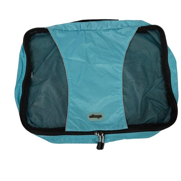 eBags Packing Cubes Set of 5 / 4 Large (3 Gray, 1 Turquoise), 1 Medium (Blue) - Picture 6 of 12